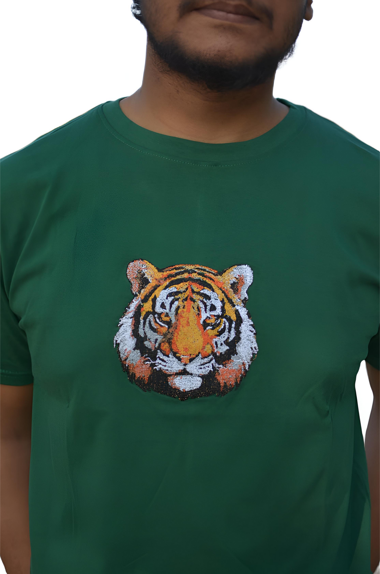 Embroidered Tiger Head T-Shirt | MHO India