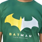 MHO Men’s Dark Green Batman Logo Printed T-Shirt | Regular Fit | 100% Cotton
