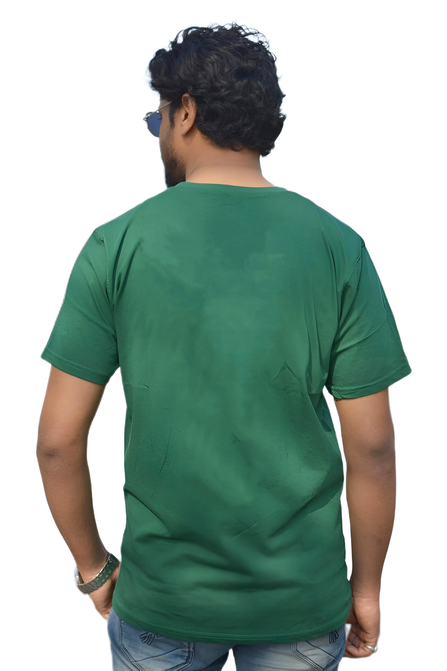 MHO Men’s Dark Green Batman Logo Printed T-Shirt | Regular Fit | 100% Cotton