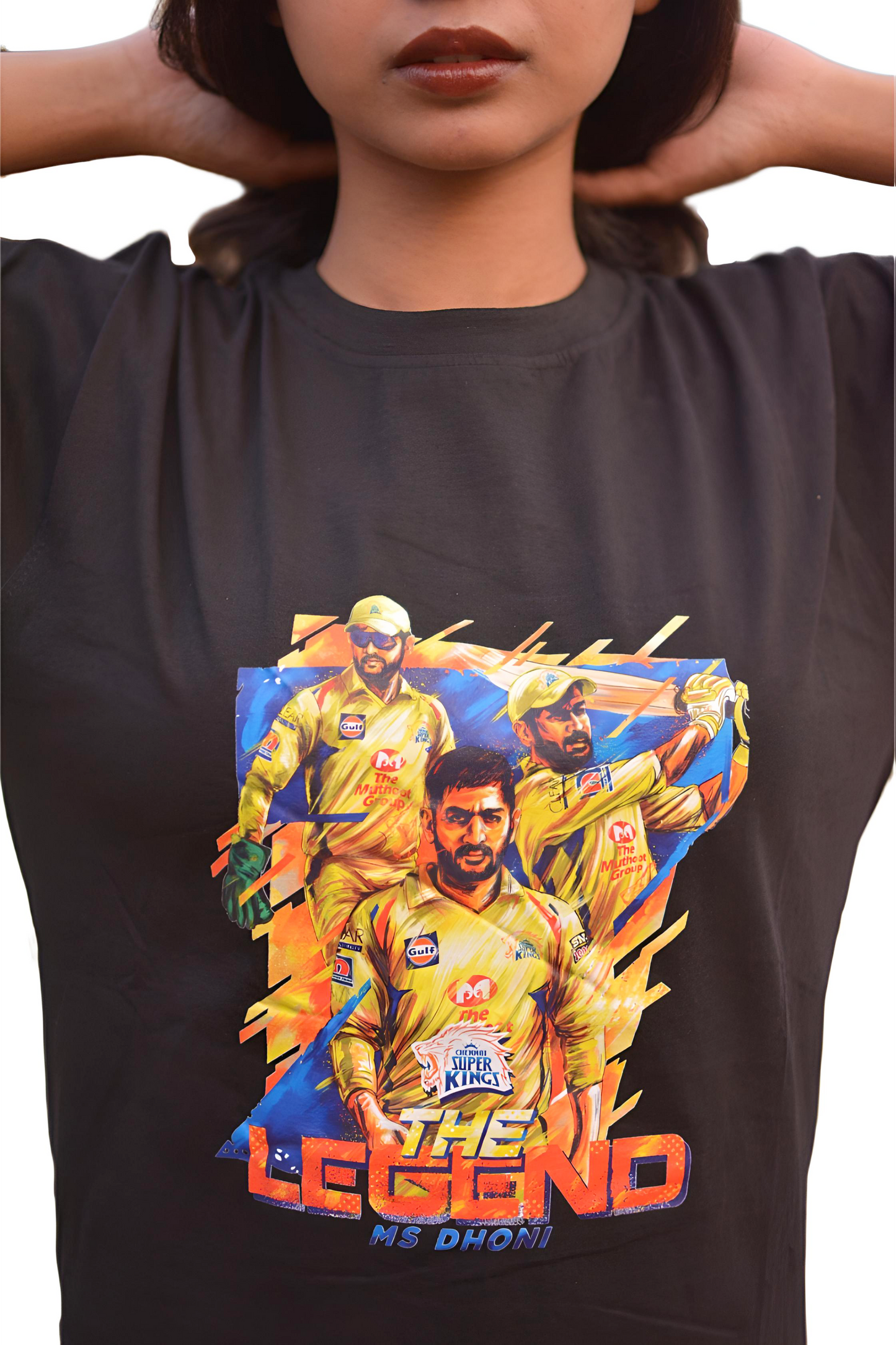 The Legend MSD – Cricket Tribute Graphic T-Shirt | MHO India