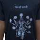 MHO India “Shiv Hi Satya Hai” Graphic Black T-Shirt | 100% Cotton | Unisex Regular Fit